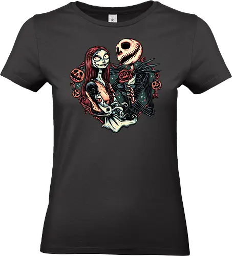 Skeleton Love - Love, skeleton, movie, pumpkin, Halloween, horror, fantasy - Standard T-Shirt (Women)