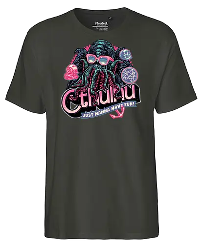 Creatures from the deep - Fictional, octopus, myth, monster, books, horror - Fairtrade T-Shirt