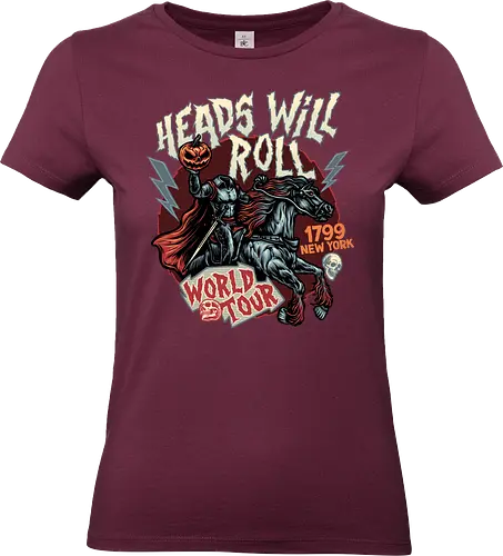 Heads Will Roll - movie, Halloween, fantasy, classic, Horror, horror movie, Paranormal - Standard T-Shirt (Women)