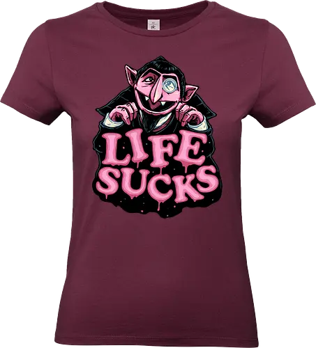 Life Sucks - vampire, TV show, character, funny, humor, muppet - Standard T-Shirt (Women)