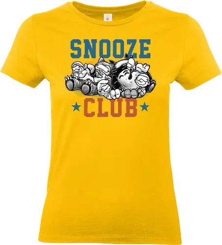 Snooze Club - Cartoons, funny, humor, snooze, sleep, sleepy, animation, animated, TV show - Standard T-Shirt (Women)