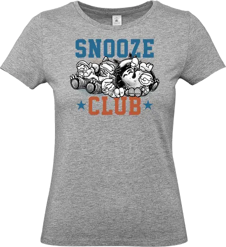 Snooze Club - Cartoons, funny, humor, snooze, sleep, sleepy, animation, animated, TV show - Standard T-Shirt (Women)
