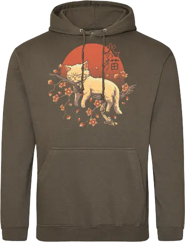 Sleeping Cat on Sakura