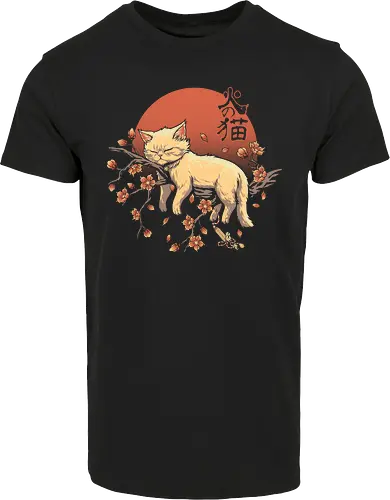 Sleeping Cat on Sakura