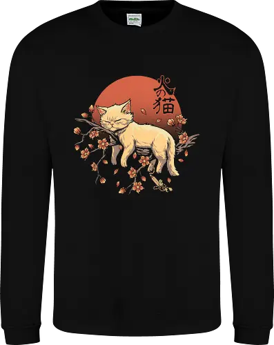 Sleeping Cat on Sakura