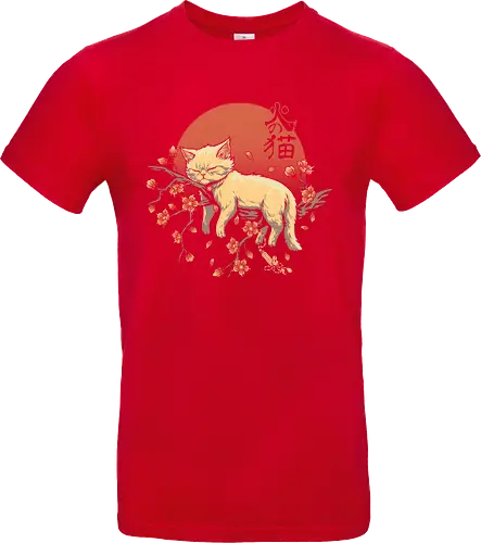 Sleeping Cat on Sakura