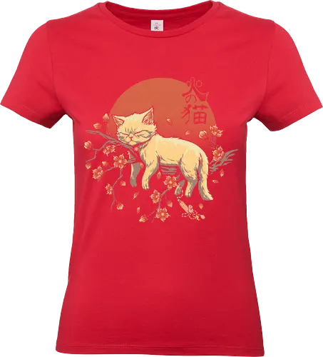 Sleeping Cat on Sakura