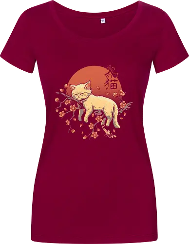 Sleeping Cat on Sakura