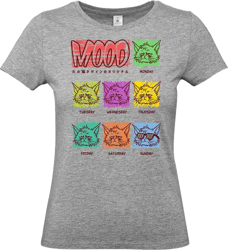 Everyday Mood - grumpy cat, Anti Social, hate morning, catrovert, introvert, anti human, anti people, idgaf, dilligaf, don't care, mind your business, funny cat, cute cat, funny, cat joke, memes, internet meme, hilarious, funny meme, cat meme, meme - Standard T-Shirt (Women)