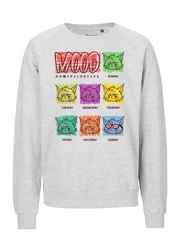 Everyday Mood - grumpy cat, Anti Social, hate morning, catrovert, introvert, anti human, anti people, idgaf, dilligaf, don't care, mind your business, funny cat, cute cat, funny, cat joke, memes, internet meme, hilarious, funny meme, cat meme, meme - Fairtrade Sweatshirt