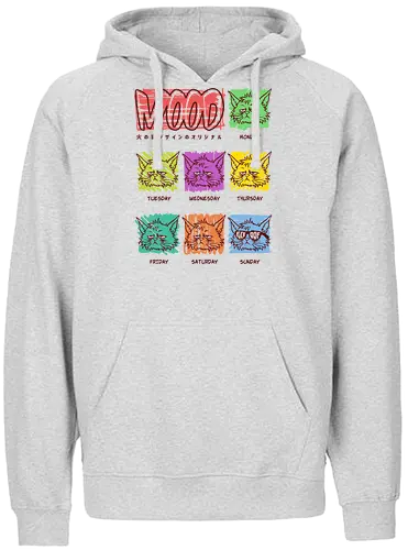 Everyday Mood - grumpy cat, Anti Social, hate morning, catrovert, introvert, anti human, anti people, idgaf, dilligaf, don't care, mind your business, funny cat, cute cat, funny, cat joke, memes, internet meme, hilarious, funny meme, cat meme, meme - Fairtrade Hoodie