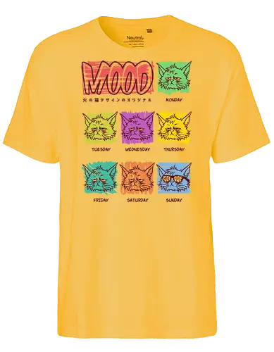 Everyday Mood - grumpy cat, Anti Social, hate morning, catrovert, introvert, anti human, anti people, idgaf, dilligaf, don't care, mind your business, funny cat, cute cat, funny, cat joke, memes, internet meme, hilarious, funny meme, cat meme, meme - Fairtrade T-Shirt