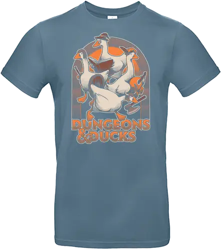 Dungeons and Ducks - rpg, ducks, internet, meme, fantasy, role-playing game, d20, dungeon master, game, adventure, Pen and Paper, tabletop, funny, fun - Standard T-Shirt