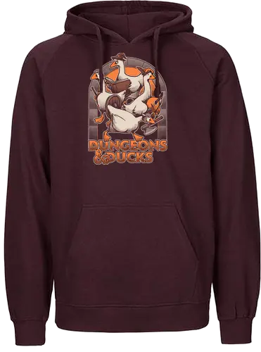 Dungeons and Ducks - rpg, ducks, internet, meme, fantasy, role-playing game, d20, dungeon master, game, adventure, Pen and Paper, tabletop, funny, fun - Fairtrade Hoodie