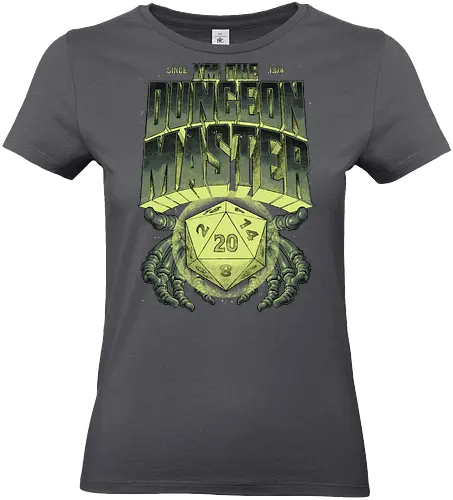 RPG - I'm the Dungeon Master - rpg, Pen and Paper, d20, dungeon master, role playing game, tabletop, game master, metal, rock, band, music, occult, grunge, skull, skeleton, magic, mystique, undead, wizard, sorcerer, alternative metal heavy metal, rock and roll, occultism, mystic, mystical - Standard T-Shirt (Women)