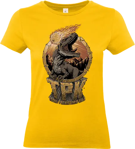 RPG - Prehistoric TPK - TPK, Total Party Kill, dinosaur, tyrannosaurus rex, t-rex, rpg, role-playing game, fantasy, rpg, Pen and Paper, d20, dungeon master, role-playing game, tabletop, game master - Standard T-Shirt (Women)