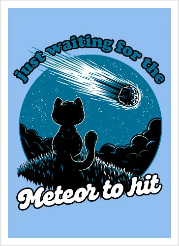 Cat Waiting the Meteor