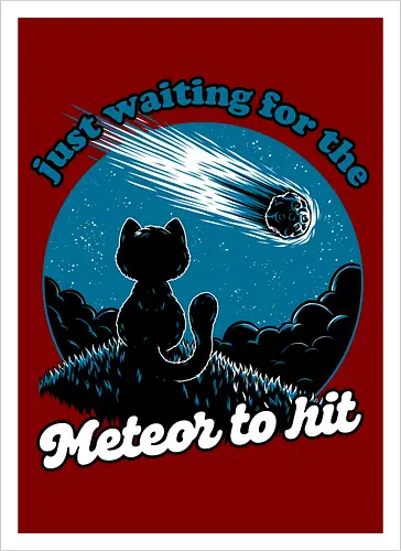 Cat Waiting the Meteor