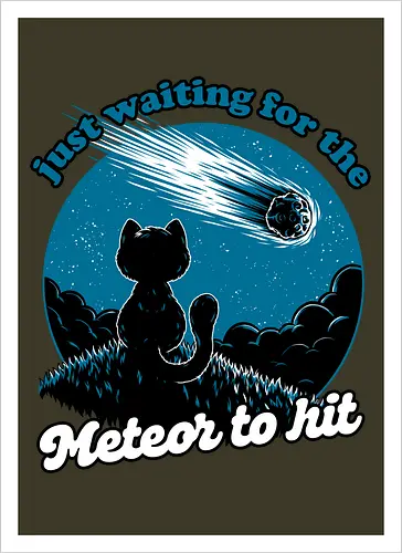 Cat Waiting the Meteor