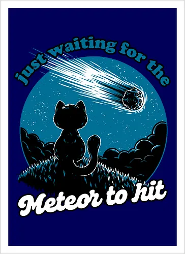 Cat Waiting the Meteor