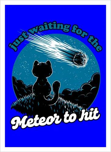 Cat Waiting the Meteor