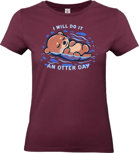 An Otter Day - Otter, niedlicher Otter, Otter-Wortspiel, fauler Otter, entspannender Otter, lustiges Tier, schwimmender Otter, Entspannung, Prokrastination, otter, cute otter, otter pun, lazy otter, relaxing otter, funny animal, otter floating, relax, procrastination - Standard T-Shirt (Women)
