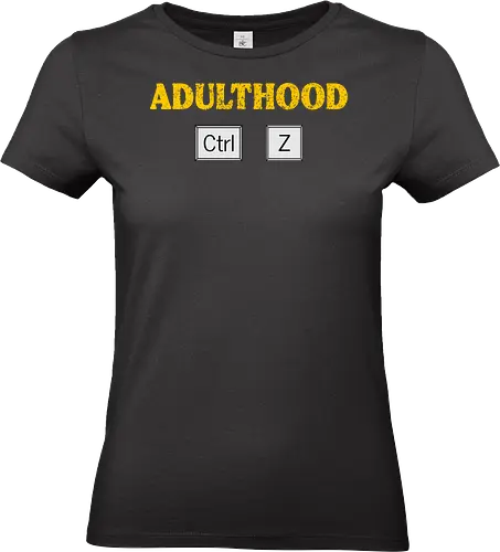 Adulthood Ctrl Z - Erwachsenenhumor, lustiges Design, Computerwitz, technikaffin, PC-Nerd, Ctrl Z Design, Sarkasmus, Tastenkombination, Grafikdesign T-Shirt, Computerfreunde, lustige Grafik, ironische Designs, Technikliebhaber, Life Undo, Erwachsenenleben, IT-Liebhaber, lustige Geschenkidee, Nerd Humor, witzige Sprüche, Tech-Geschenk, Statement-Shirt, Millennials Humor, Gen X Spaß, Erwachsensein, lustiger Alltagswitz - Standard T-Shirt (Women)