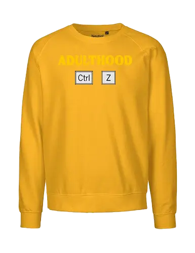 Adulthood Ctrl Z - Erwachsenenhumor, lustiges Design, Computerwitz, technikaffin, PC-Nerd, Ctrl Z Design, Sarkasmus, Tastenkombination, Grafikdesign T-Shirt, Computerfreunde, lustige Grafik, ironische Designs, Technikliebhaber, Life Undo, Erwachsenenleben, IT-Liebhaber, lustige Geschenkidee, Nerd Humor, witzige Sprüche, Tech-Geschenk, Statement-Shirt, Millennials Humor, Gen X Spaß, Erwachsensein, lustiger Alltagswitz - Fairtrade Sweatshirt