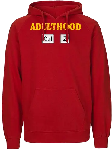 Adulthood Ctrl Z - Erwachsenenhumor, lustiges Design, Computerwitz, technikaffin, PC-Nerd, Ctrl Z Design, Sarkasmus, Tastenkombination, Grafikdesign T-Shirt, Computerfreunde, lustige Grafik, ironische Designs, Technikliebhaber, Life Undo, Erwachsenenleben, IT-Liebhaber, lustige Geschenkidee, Nerd Humor, witzige Sprüche, Tech-Geschenk, Statement-Shirt, Millennials Humor, Gen X Spaß, Erwachsensein, lustiger Alltagswitz - Fairtrade Hoodie