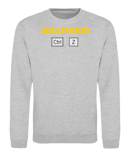 Adulthood Ctrl Z - Erwachsenenhumor, lustiges Design, Computerwitz, technikaffin, PC-Nerd, Ctrl Z Design, Sarkasmus, Tastenkombination, Grafikdesign T-Shirt, Computerfreunde, lustige Grafik, ironische Designs, Technikliebhaber, Life Undo, Erwachsenenleben, IT-Liebhaber, lustige Geschenkidee, Nerd Humor, witzige Sprüche, Tech-Geschenk, Statement-Shirt, Millennials Humor, Gen X Spaß, Erwachsensein, lustiger Alltagswitz - Sweatshirt