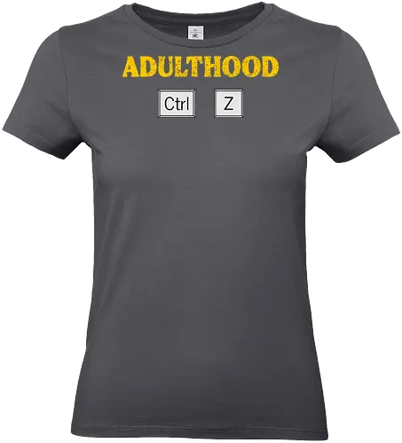 Adulthood Ctrl Z - Erwachsenenhumor, lustiges Design, Computerwitz, technikaffin, PC-Nerd, Ctrl Z Design, Sarkasmus, Tastenkombination, Grafikdesign T-Shirt, Computerfreunde, lustige Grafik, ironische Designs, Technikliebhaber, Life Undo, Erwachsenenleben, IT-Liebhaber, lustige Geschenkidee, Nerd Humor, witzige Sprüche, Tech-Geschenk, Statement-Shirt, Millennials Humor, Gen X Spaß, Erwachsensein, lustiger Alltagswitz - Standard T-Shirt (Women)