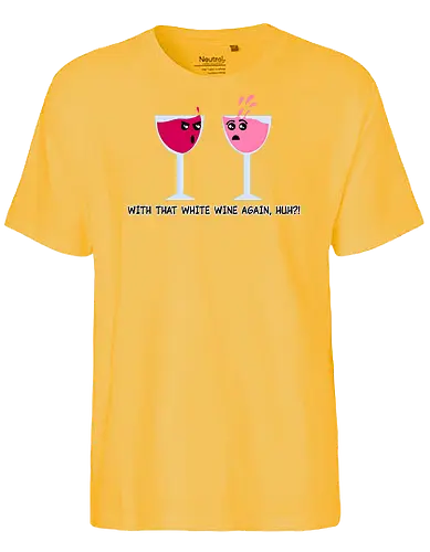 Wine Problems (Weinprobleme) - Wein, Weinliebhaber, lustig, Cartoon, Getränk, Paar, Humor, Comedy, Weinglas, Party, Weinprobe, witzig, Alkohol, romantisch, Event, clever, verspielt, Charme, Weinenthusiast, valentine's day, Valentinstag, singles day - Fairtrade T-Shirt