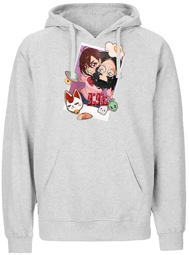 Occult Girl x Alien Boy - dandadan, anime, alien, ghosts, neko - Fairtrade Hoodie