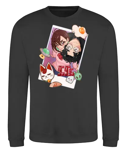 Occult Girl x Alien Boy - dandadan, anime, alien, ghosts, neko - Sweatshirt