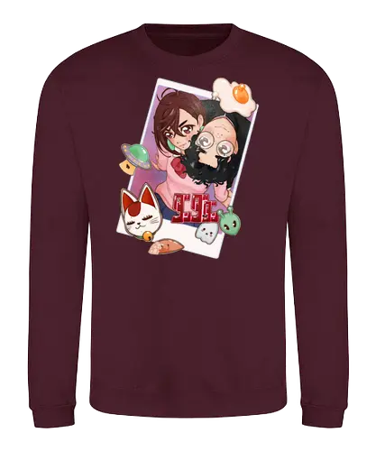 Occult Girl x Alien Boy - dandadan, anime, alien, ghosts, neko - Sweatshirt