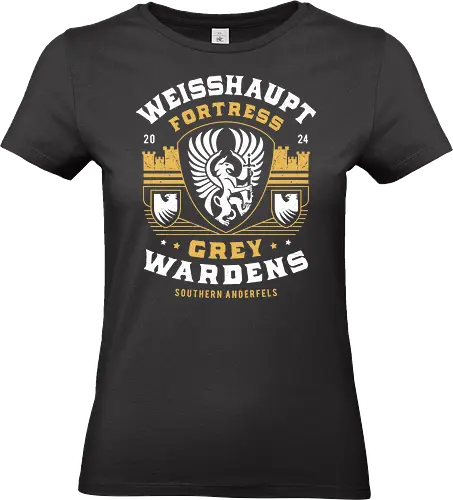 Grey Wardens Fortress Crest - dragon, veilguard, veil guard, video game, gaming, gamer, emmrich volkarin, rook, manfred, lucanis, bellara lutare, neve gallus, rpg, inquisition, grey wardens - Standard T-Shirt (Women)