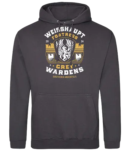 Grey Wardens Fortress Crest - dragon, veilguard, veil guard, video game, gaming, gamer, emmrich volkarin, rook, manfred, lucanis, bellara lutare, neve gallus, rpg, inquisition, grey wardens - Standard Hoodie