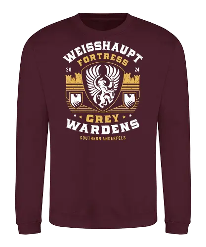 Grey Wardens Fortress Crest - dragon, veilguard, veil guard, video game, gaming, gamer, emmrich volkarin, rook, manfred, lucanis, bellara lutare, neve gallus, rpg, inquisition, grey wardens - Sweatshirt
