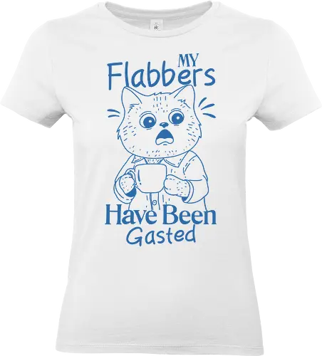 My Flabbers Have Been Gasted - my flabbers, have been gasted, meme, funny, humor, shock, surprise, cat, minimalist - Standard T-Shirt (Women)