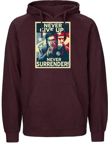 Never Give Up - nevergiveup, sf, movie, popculture, space - Fairtrade Hoodie