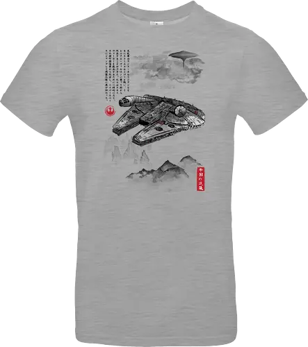 Escape from cloud city sumi e