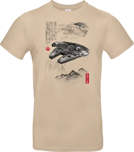 Escape from cloud city sumi e