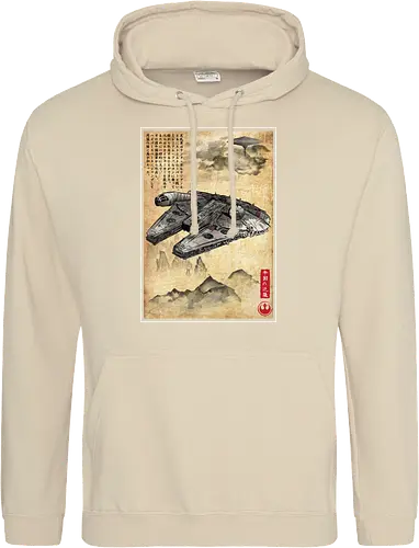 Escape from cloud city woodblock