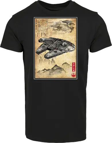 Escape from cloud city woodblock
