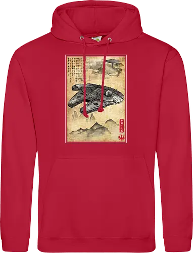 Escape from cloud city woodblock