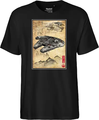 Escape from cloud city woodblock