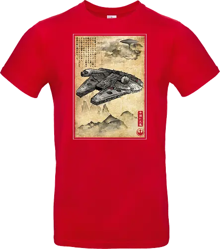Escape from cloud city woodblock