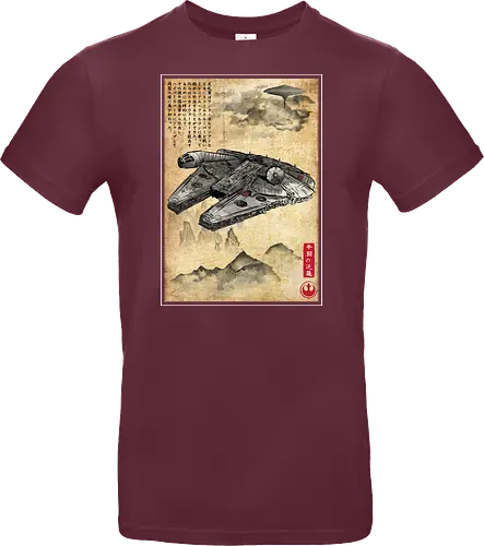 Escape from cloud city woodblock