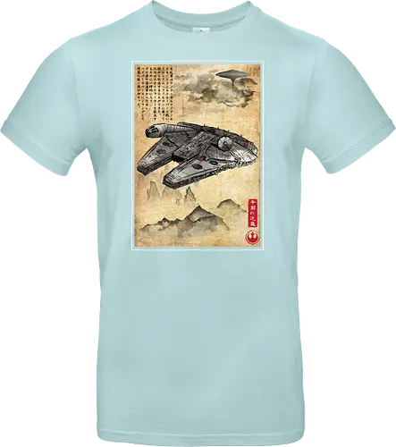 Escape from cloud city woodblock