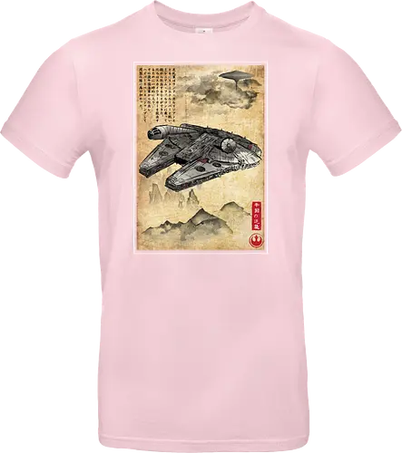 Escape from cloud city woodblock